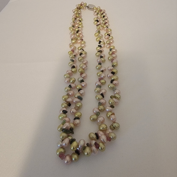 Pearl Necklace multiple color - Picture 2 of 4
